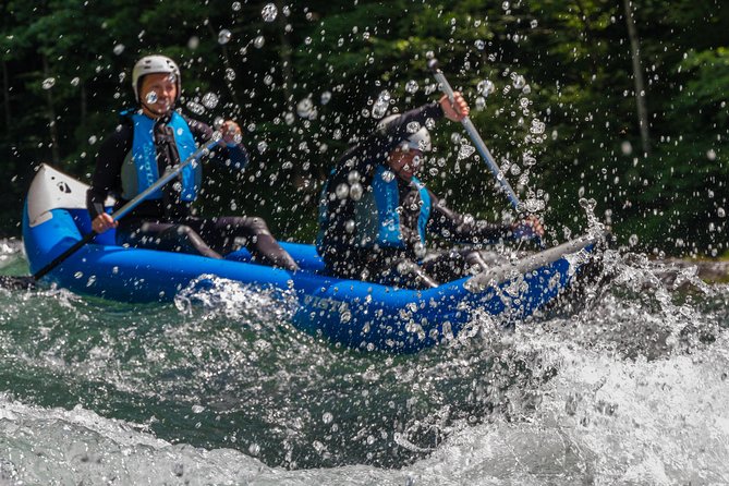 Canoeing Neretva river - Working as a team through the rapids