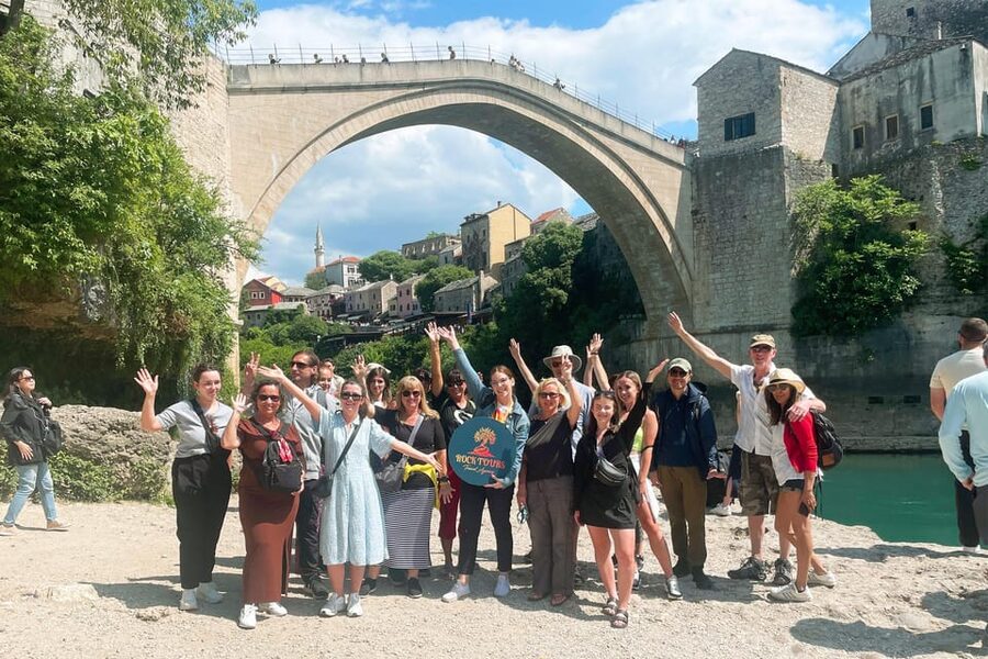 Dubrovnik: Mostar & Kravica Waterfalls Day Trip - Mostar’s Old Bridge and the local guided walk
