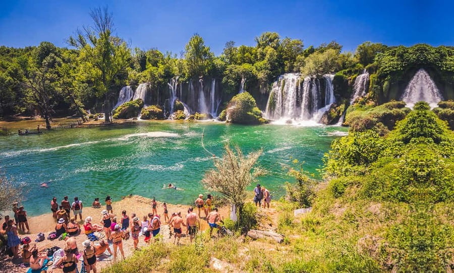 Dubrovnik: Mostar & Kravica Waterfalls Day Trip - Pickup in Dubrovnik and the early road north