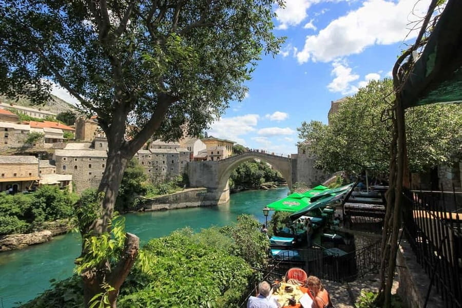 From Makarska : Mostar and Kravica Waterfalls Day Trip - First impressions of Mostar’s Old Town