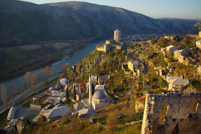 From Sarajevo: Private Mostar, Blagaj and Kravice Waterfalls Tour - Počitelj, a steep village of stone and stairs