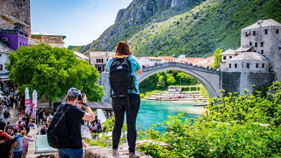 From Split and Trogir: Mostar Tour with Kravica Waterfalls - Počitelj: a compact stop with big views