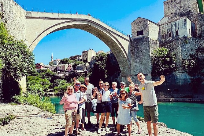 PRIVATE SUNNY HERZEGOVINA TOUR (Mostar + Kravice Falls + 3cities) - Konjic Bridge gives the day an early start