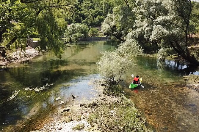 Safari kayak adventure w BBQ & Beer - Reaching the Bunica spring