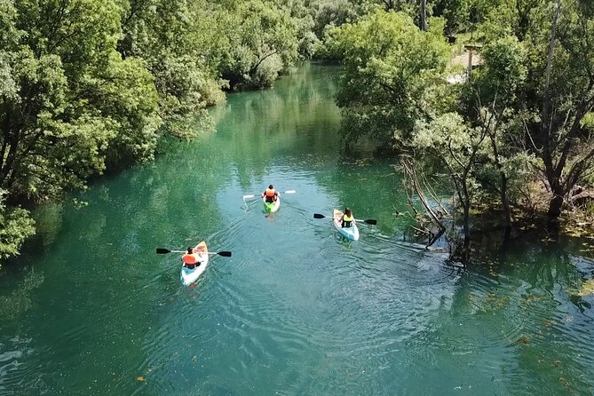 Safari kayak adventure w BBQ & Beer - Paddling the calm and clear Bunica River