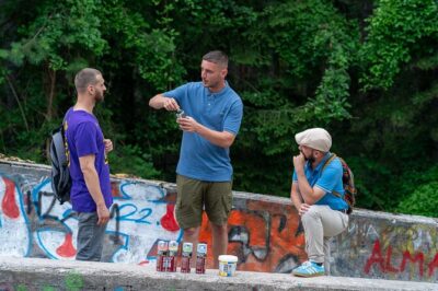 SARAJEVO STREET ART WORKSHOP (enjoy nature & spray on bobsleigh)