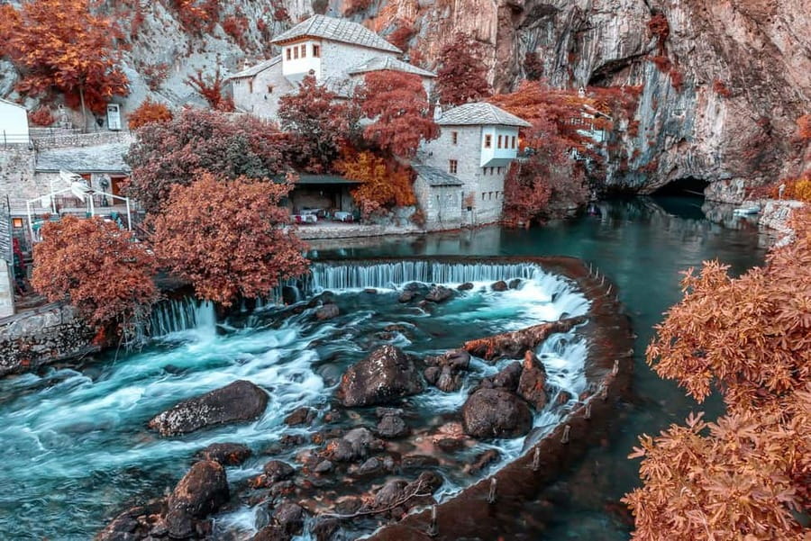 Split: 1-way To Sarajevo with Mostar, Blagaj, Kravica falls - Mostar and the Old Bridge