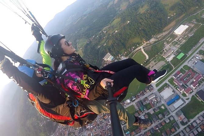 Tandem Paragliding Experience in Sarajevo, Bosnia and Herzegovina - From Kovači to the mountain